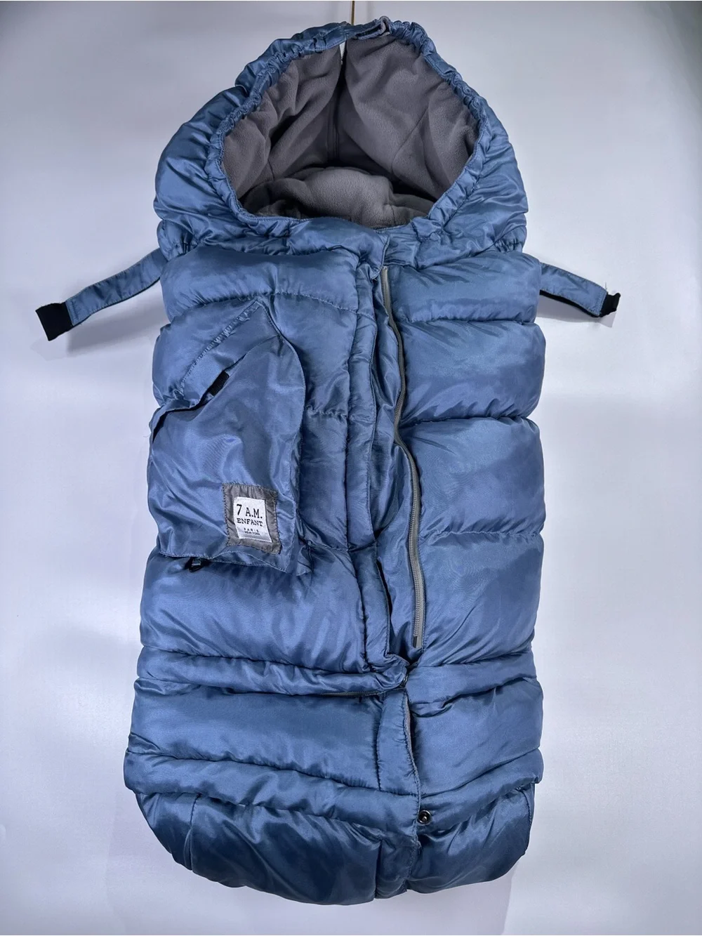 7 A.M. Enfant Blanket 212 Evolution Footmuff Nylon Slate Blue 0-4T